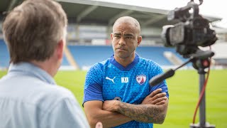 INTERVIEW  Kieron Dyer joins Chesterfield coaching staff [upl. by Ettigdirb]