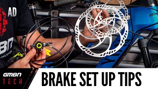 How To Get The Best From Your Brakes  Mountain Bike Disc Brake Set Up Tips [upl. by Ntsyrk]