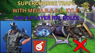 Fortnite STW SUPERCHARGE TRAPS with Mega BASE Kyle 140 4Player RTL Solo NO DISCHARGER [upl. by Briny]