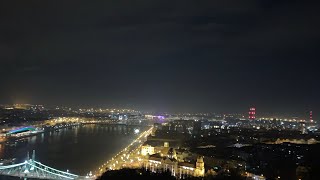 Hungary  Budapest  welcoming the new year 2024  Panorama  Fireworks  Top of Citadella 🇭🇺🇪🇺 [upl. by Yenhpad122]