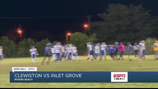 Brawl cuts Clewiston Inlet Grove football game short [upl. by Ashatan]