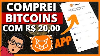 COMO USAR APP DA FOXBIT  Como Comprar e Vender Criptomoedas com R 20 [upl. by Cortney862]