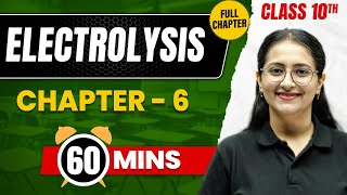 ELECTROLYSIS in 60 Min  Complete Chapter Mind Map  Class10 ICSE CHEMISTRY [upl. by Leinahtam160]