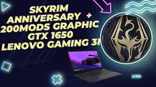 the elder scrolls v skyrim anniversary edition  250 mods GTX 1650 Lenovo gaming 3i [upl. by Aydin]