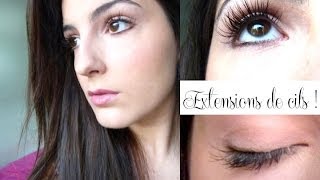 Les extensions de cils  La pose amp lentretien [upl. by Lyda]