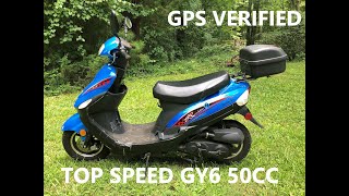 Top Speed of 50cc Scooter with GPS [upl. by Narat]