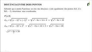 QUESTÃO 04  DISTÂNCIA ENTRE DOIS PONTOS [upl. by Safoelc720]