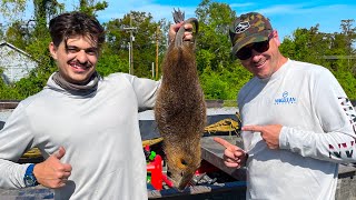 He got His First NUTRIA  Louisiana Nutria Hunting [upl. by Nylinej]