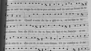 Praefatio solemnis de Sanctissima Trinitate  Vetus Ordo [upl. by Marcelle]