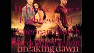 11 Iron amp Wine  Flightless Bird American Mouth Breaking Dawn  part 1 Soundtrack Audio [upl. by Katzen]