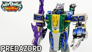 Deluxe Predazord Review  Power Rangers Wild Force 2002 Bandai [upl. by Ariamo361]