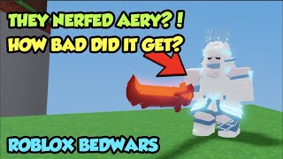 Roblox Aery Nerf  How bad did it get Roblox Bedwars [upl. by Lederer]