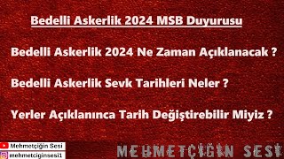 Bedelli Askerlik 2024 Ne Zaman Açıklanacak   Mehmetçiğin Sesi [upl. by Phenica30]