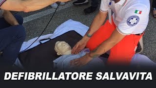 Defibrillatore salvavita ecco come utilizzarlo [upl. by Ecidnac]