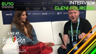 Eleni Foureira interview  Cyprus Eurovision 2018  Eurovoxx [upl. by Bobker]