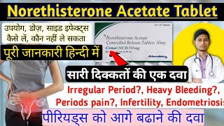 Norethisterone tablets ip 5mg uses  हिंदी में  crina ncr 10mg tablet uses Norethesterone tablets [upl. by Neral]