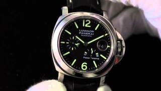 Panerai Luminor Power Reserve Acciaio PAM 090 Luxury Watch Review [upl. by Leasa]