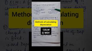 Methods of Depreciation  Depreciation chapter of class 11 bcom shorts youtube depreciation [upl. by Tarsus]