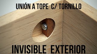 EXCELENTE IDEA  ATORNILLADO en madera FUERTE e INVISIBLE al exterior [upl. by Rosner]