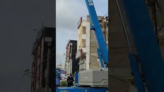 Genie S65 Boom Lift Full Height Working Video [upl. by Joye]