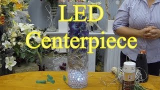 How to Make a Wedding Centrepiece with Orchids and LED Lights [upl. by Anerb]