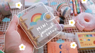 Decorate With Me  Mini 3 Ring Binder Journal Setup 💚  Rainbowholic [upl. by Irap]