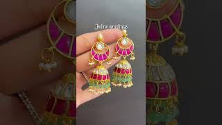 trending jewellery jhumka jadaujewellery 1gramgold earrings pankajmodi1441 8005700790 sale [upl. by Rudolph]