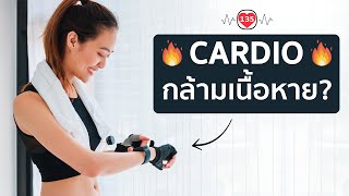 คาร์ดิโอ Cardio ทำให้กล้ามเนื้อหาย amp สร้างกล้ามเนื้อยาก จริงไหม [upl. by Vaasta839]