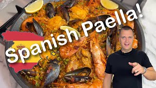 Spanish Paella Mixta – Easy Chicken amp Seafood Rice [upl. by Hctud]