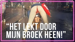 Emma Wortelboer lekt door op straat kutverhaal  Spuiten en Slikken [upl. by Recneps]