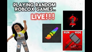 Playing random ROBLOX games…My first livestream 😆 [upl. by Er]