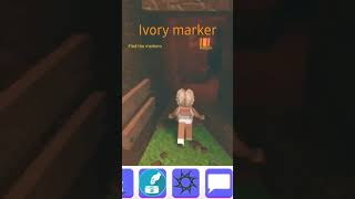 Ivory marker Find the markers Roblox [upl. by Adleme]