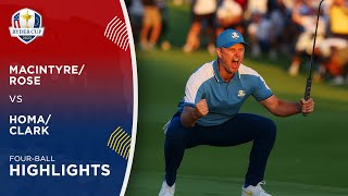 MacIntyreRose vs HomaClark Extended Highlights  2023 Ryder Cup [upl. by Enyrat728]