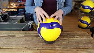 Review Mikasa V200W Volleyball  Official Game Ball für DVV VBL ÖVV amp FIVB [upl. by Aicena]