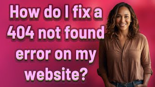 How do I fix a 404 not found error on my website [upl. by Nisse]