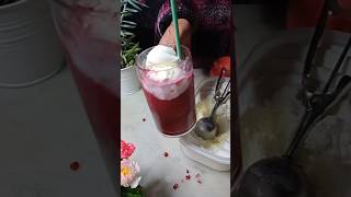 🥤🥤🥤 Frappè al melograno  Pomegranate milkshake juice drink ice cream pomegranate short [upl. by Yttam745]