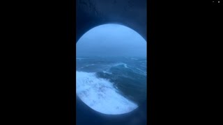 Passenger videos show rough seas on Carnival Cruise [upl. by Irrok]