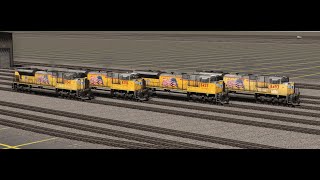 Trainz 2022 Jointed Rail UP SD70ACE Product review [upl. by Luapnaej820]