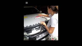 DIY installation of Hood emblem on 2025 montero sport [upl. by Hans]