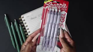 Sharpie S Gel Pen Review 07 Green and Purple [upl. by Ok733]