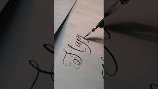 Copperplate calligraphy to another level copperplate lettering calligraphy shorts [upl. by Nilok153]