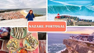 Nazare  Portugal  A City With World Record Wave [upl. by Kumar]