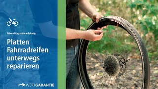 Fahrradschlauch wechseln  Anleitung für unterwegs [upl. by Noella]