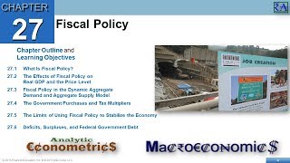 Macroeconomics  Chapter 27 Fiscal Policy [upl. by Esya168]