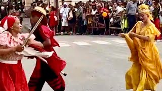 Orishas en “la Fiesta del Fuego” Santiago de Cuba [upl. by Atteuqram]