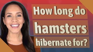 How long do hamsters hibernate for [upl. by Aihsenat]