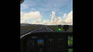 Glasgow Approach and Landing microsoftflightsimulator aviation shorts cessna scotland british [upl. by Garges384]