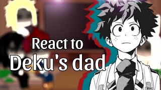 MHA Pro Heroes React to Afo as Deku’s DAD  Gacha Club [upl. by Tacita]