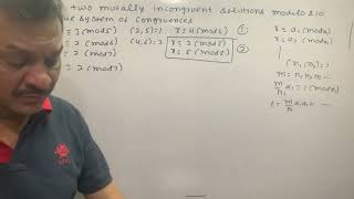 Congruence  Find two mutually incongruent solution  Lecture28 [upl. by Nnylyahs]