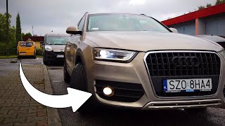 Audi Q3 8U cornering lights via fogs activation [upl. by Rajiv]